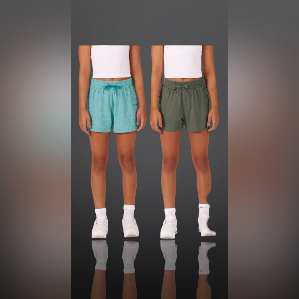 Soybu Youth 2-pack Short Size Small 7/8 Color Light blue and green.